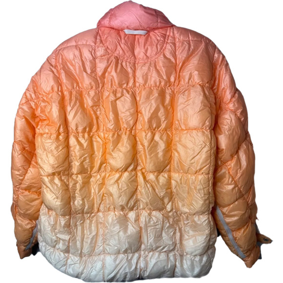 NWT FREE PEOPLE Scrunchy Glossy Printed Pippa Packable Puffer Jacket $228 SMALL - Picture 7 of 8